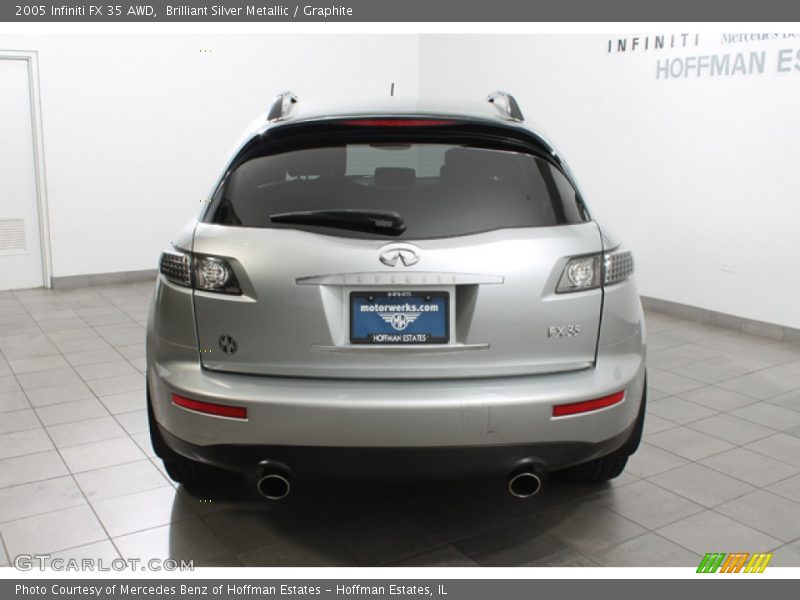 Brilliant Silver Metallic / Graphite 2005 Infiniti FX 35 AWD