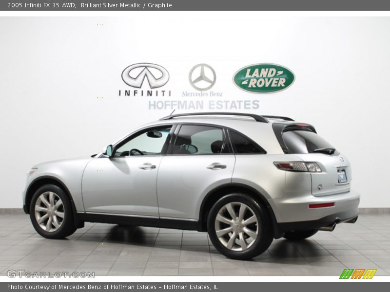 Brilliant Silver Metallic / Graphite 2005 Infiniti FX 35 AWD
