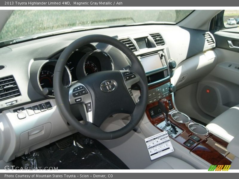 Magnetic Gray Metallic / Ash 2013 Toyota Highlander Limited 4WD