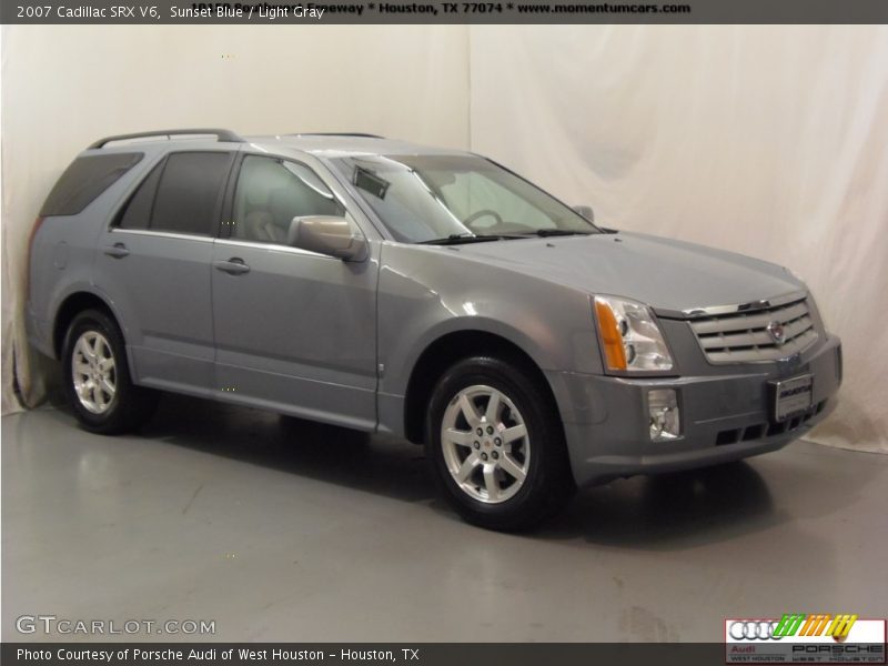 Sunset Blue / Light Gray 2007 Cadillac SRX V6