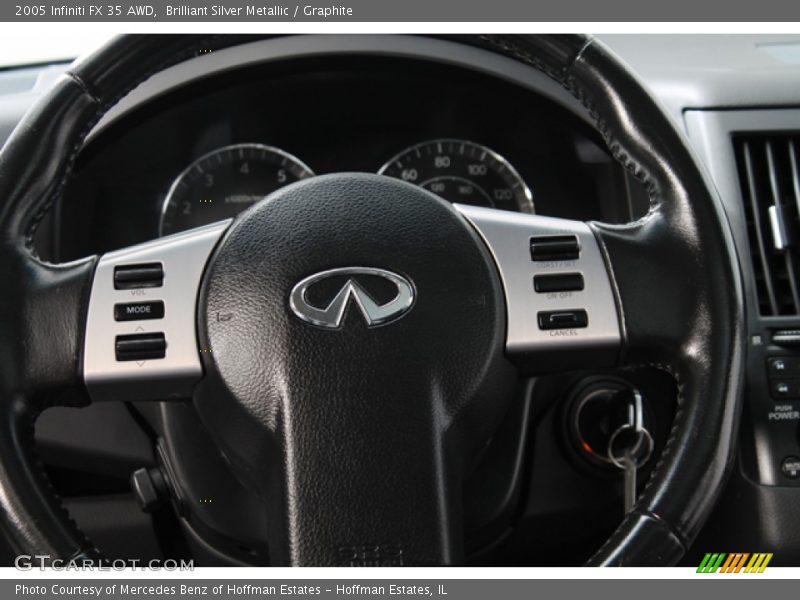 Brilliant Silver Metallic / Graphite 2005 Infiniti FX 35 AWD