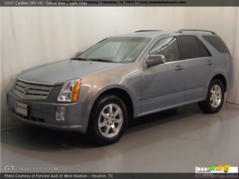 Sunset Blue / Light Gray 2007 Cadillac SRX V6