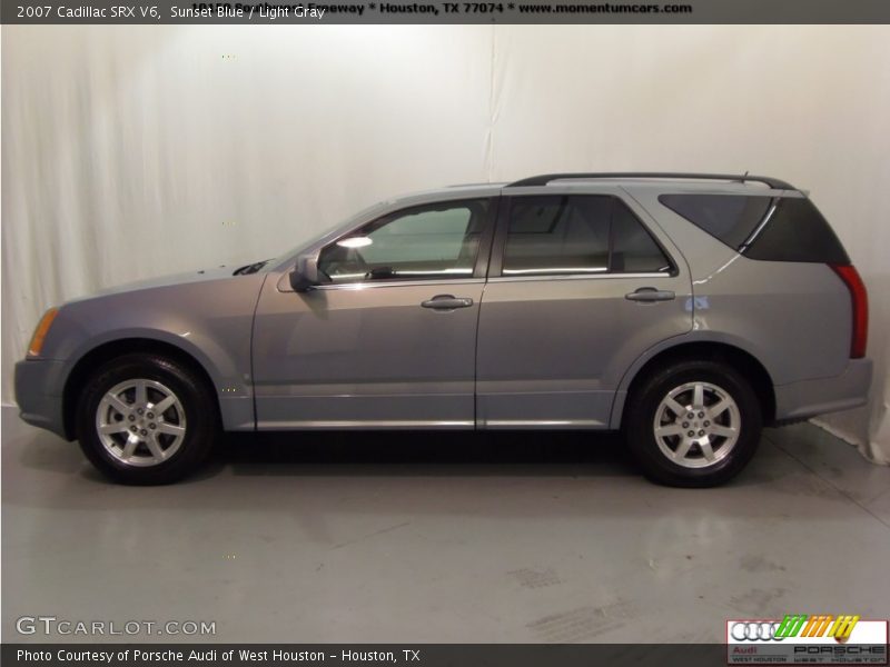 Sunset Blue / Light Gray 2007 Cadillac SRX V6