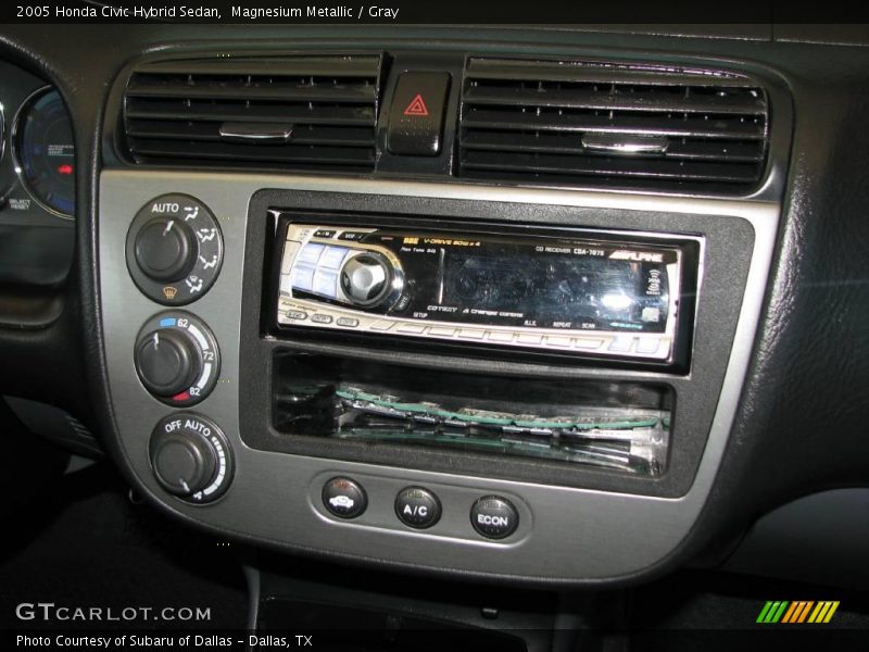 Magnesium Metallic / Gray 2005 Honda Civic Hybrid Sedan