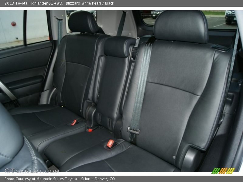 Rear Seat of 2013 Highlander SE 4WD