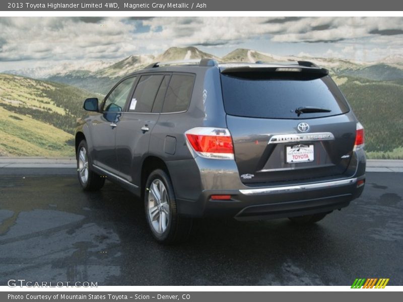 Magnetic Gray Metallic / Ash 2013 Toyota Highlander Limited 4WD