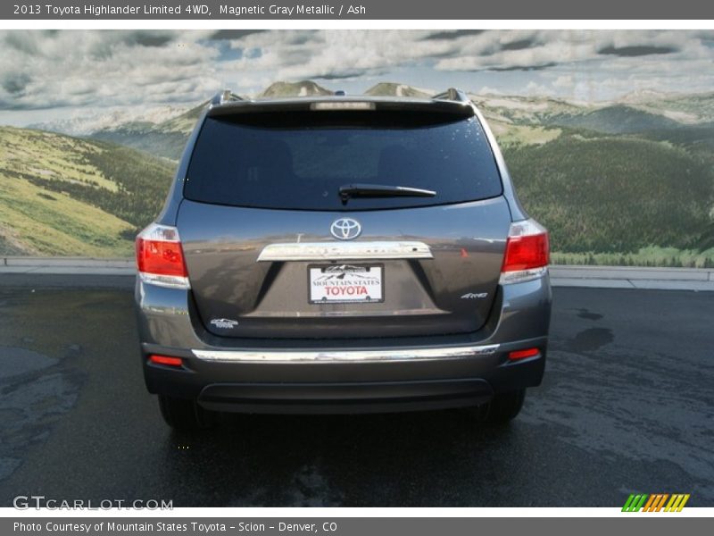 Magnetic Gray Metallic / Ash 2013 Toyota Highlander Limited 4WD