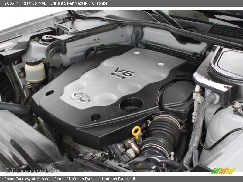 Brilliant Silver Metallic / Graphite 2005 Infiniti FX 35 AWD
