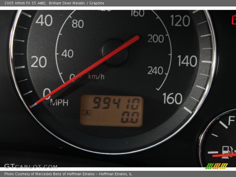 Brilliant Silver Metallic / Graphite 2005 Infiniti FX 35 AWD