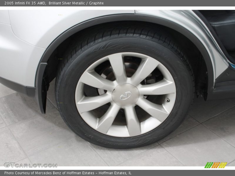 Brilliant Silver Metallic / Graphite 2005 Infiniti FX 35 AWD
