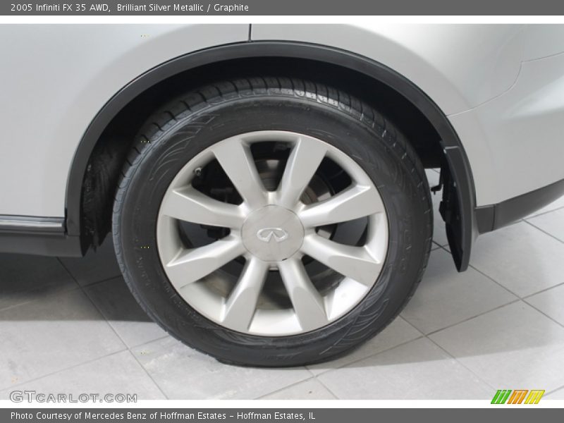Brilliant Silver Metallic / Graphite 2005 Infiniti FX 35 AWD