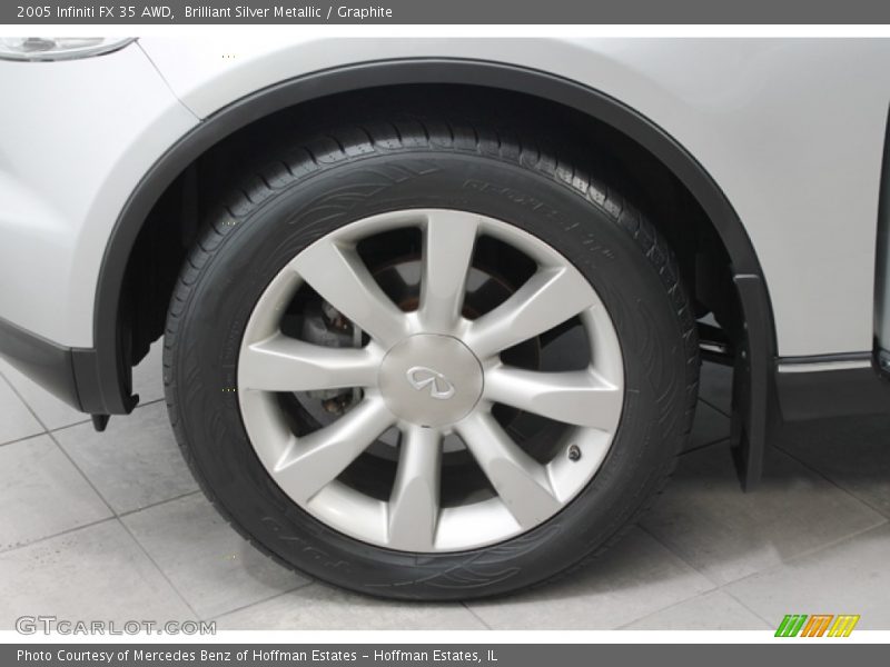 Brilliant Silver Metallic / Graphite 2005 Infiniti FX 35 AWD