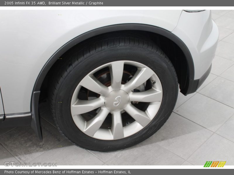 Brilliant Silver Metallic / Graphite 2005 Infiniti FX 35 AWD
