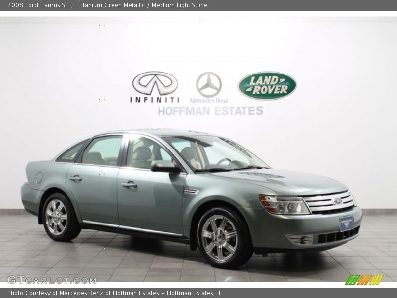 Titanium Green Metallic / Medium Light Stone 2008 Ford Taurus SEL