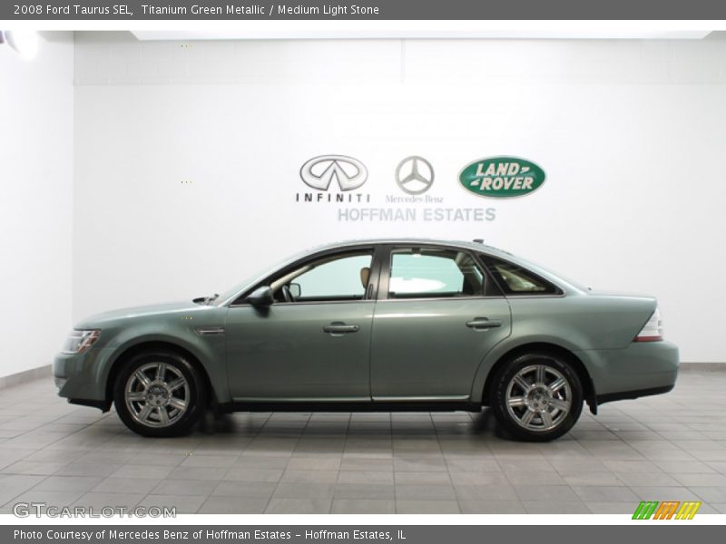 Titanium Green Metallic / Medium Light Stone 2008 Ford Taurus SEL