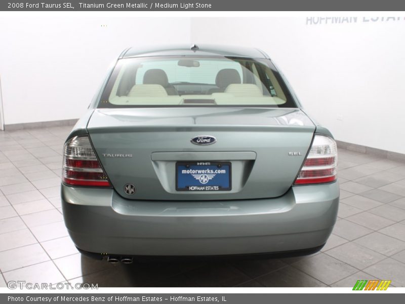 Titanium Green Metallic / Medium Light Stone 2008 Ford Taurus SEL