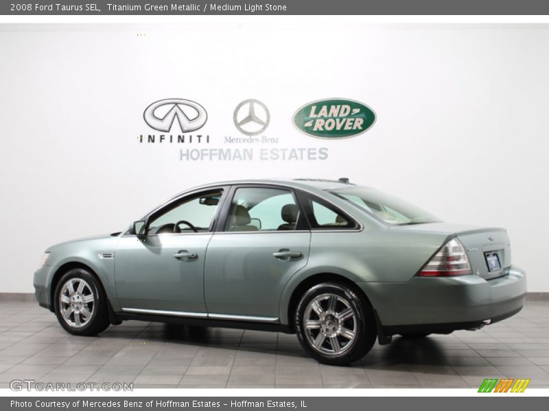 Titanium Green Metallic / Medium Light Stone 2008 Ford Taurus SEL