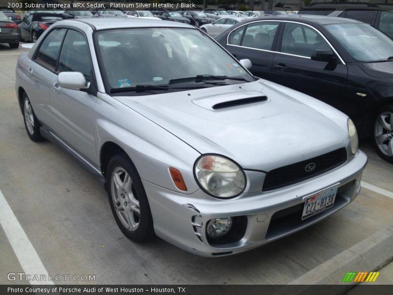 Platinum Silver Metallic / Black 2003 Subaru Impreza WRX Sedan