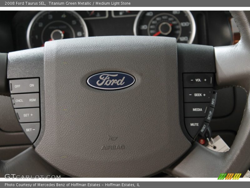 Titanium Green Metallic / Medium Light Stone 2008 Ford Taurus SEL