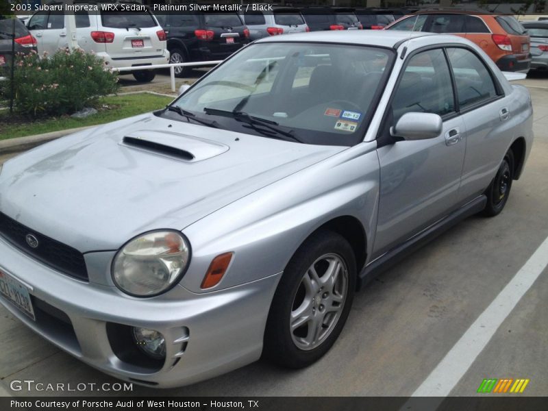 Platinum Silver Metallic / Black 2003 Subaru Impreza WRX Sedan