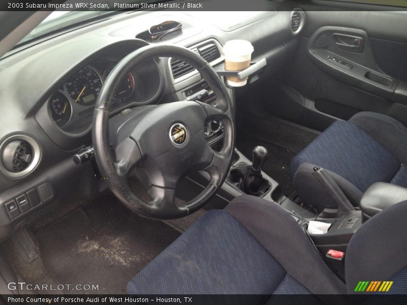 Platinum Silver Metallic / Black 2003 Subaru Impreza WRX Sedan