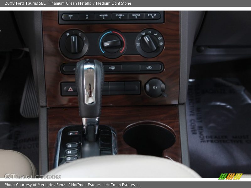 Titanium Green Metallic / Medium Light Stone 2008 Ford Taurus SEL