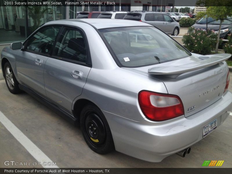 Platinum Silver Metallic / Black 2003 Subaru Impreza WRX Sedan