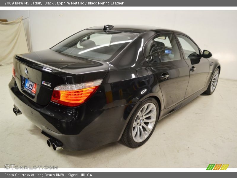 Black Sapphire Metallic / Black Merino Leather 2009 BMW M5 Sedan