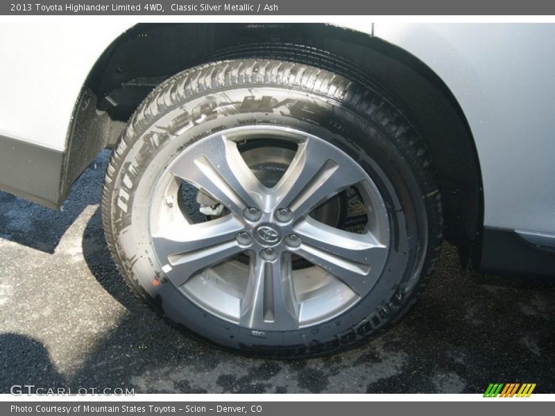 Classic Silver Metallic / Ash 2013 Toyota Highlander Limited 4WD