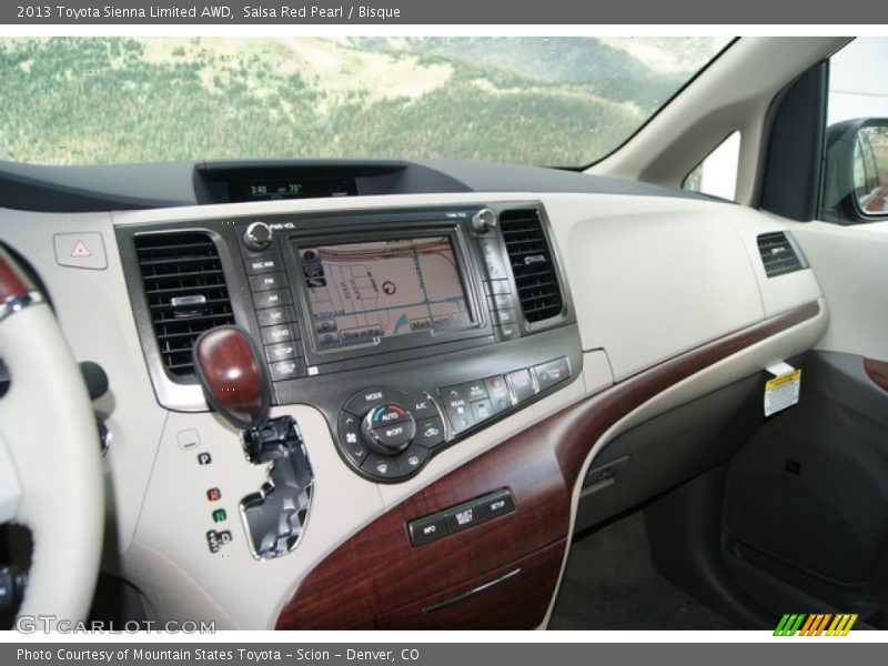 Salsa Red Pearl / Bisque 2013 Toyota Sienna Limited AWD
