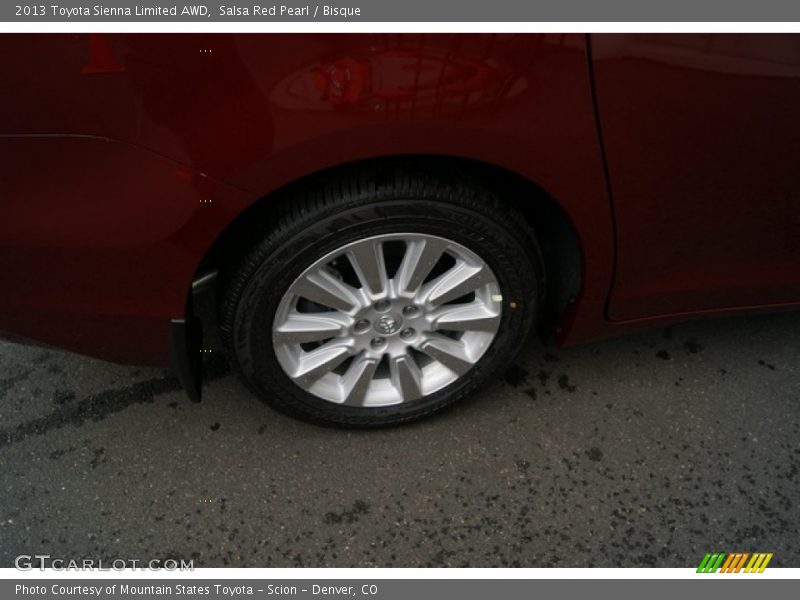 Salsa Red Pearl / Bisque 2013 Toyota Sienna Limited AWD