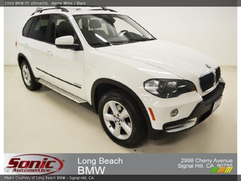 Alpine White / Black 2009 BMW X5 xDrive30i