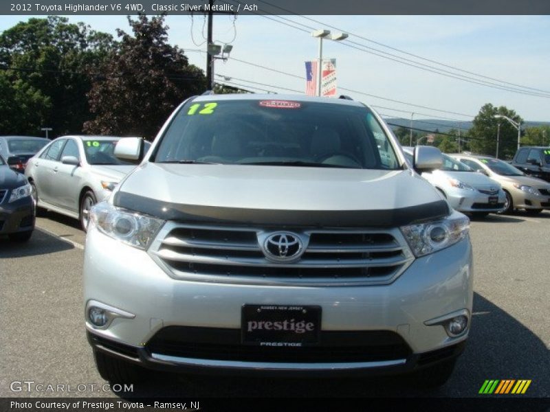 Classic Silver Metallic / Ash 2012 Toyota Highlander V6 4WD