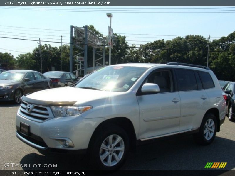 Classic Silver Metallic / Ash 2012 Toyota Highlander V6 4WD