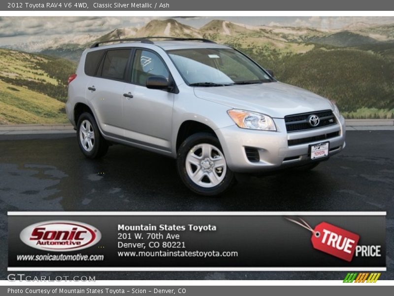 Classic Silver Metallic / Ash 2012 Toyota RAV4 V6 4WD