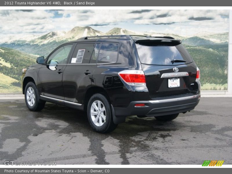 Black / Sand Beige 2012 Toyota Highlander V6 4WD