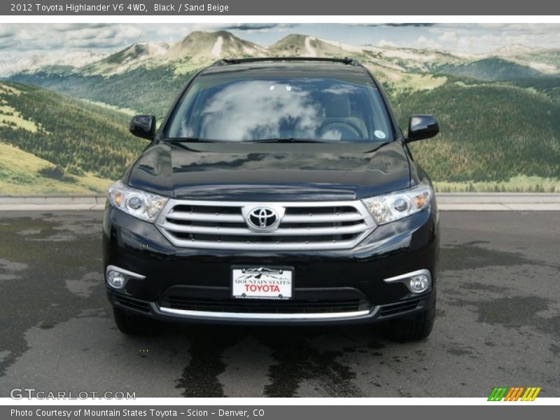 Black / Sand Beige 2012 Toyota Highlander V6 4WD