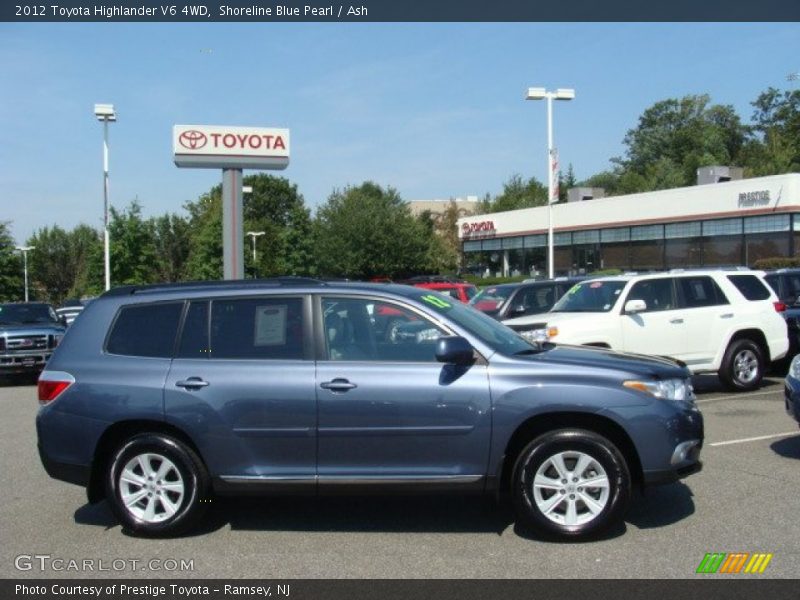 Shoreline Blue Pearl / Ash 2012 Toyota Highlander V6 4WD