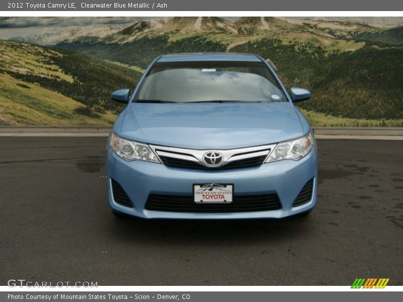 Clearwater Blue Metallic / Ash 2012 Toyota Camry LE