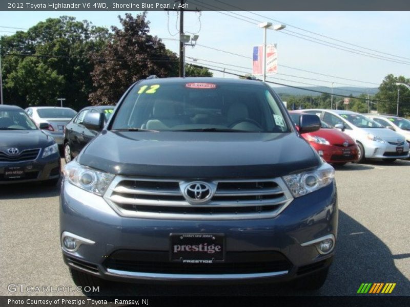 Shoreline Blue Pearl / Ash 2012 Toyota Highlander V6 4WD