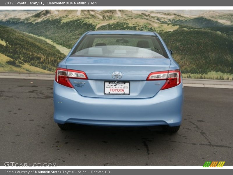 Clearwater Blue Metallic / Ash 2012 Toyota Camry LE