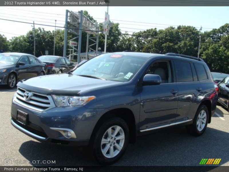 Shoreline Blue Pearl / Ash 2012 Toyota Highlander V6 4WD