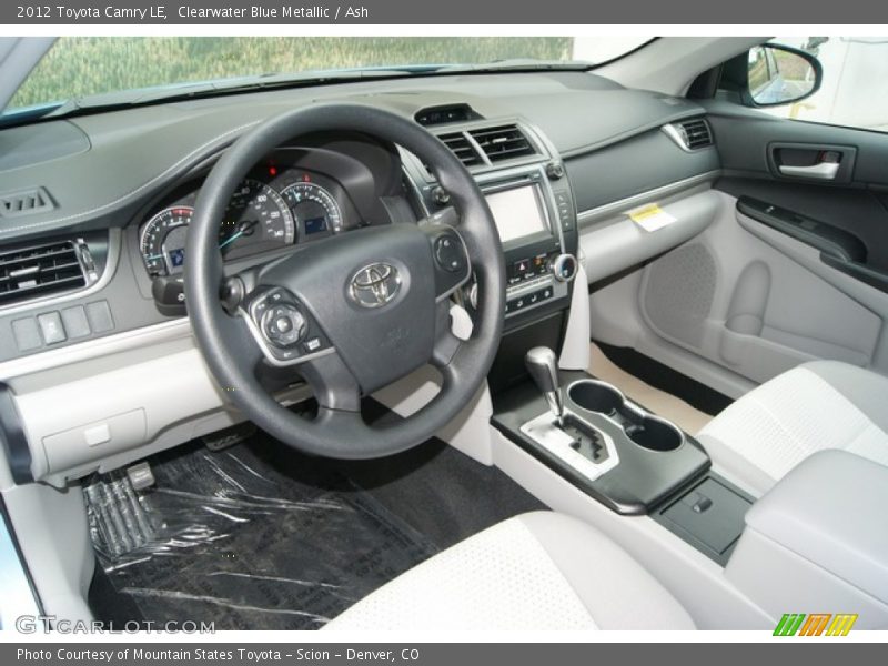 Clearwater Blue Metallic / Ash 2012 Toyota Camry LE