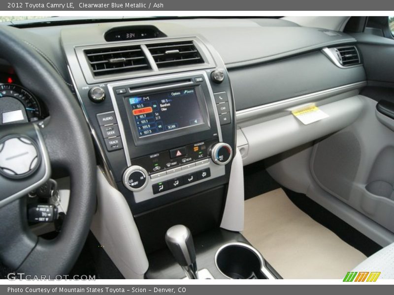 Clearwater Blue Metallic / Ash 2012 Toyota Camry LE