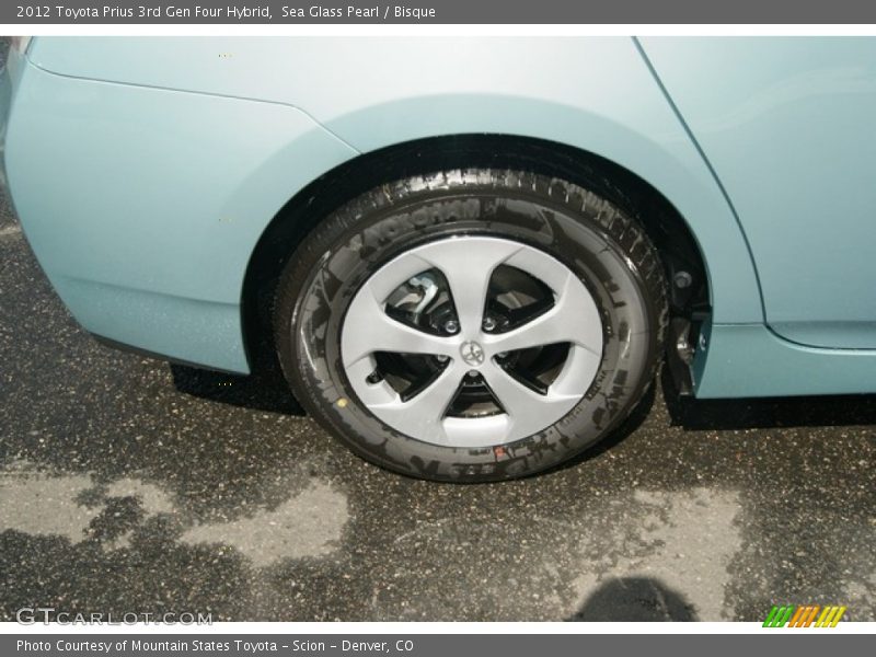 Sea Glass Pearl / Bisque 2012 Toyota Prius 3rd Gen Four Hybrid