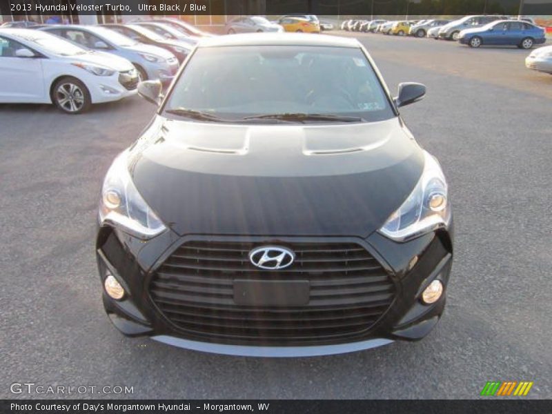 Ultra Black / Blue 2013 Hyundai Veloster Turbo