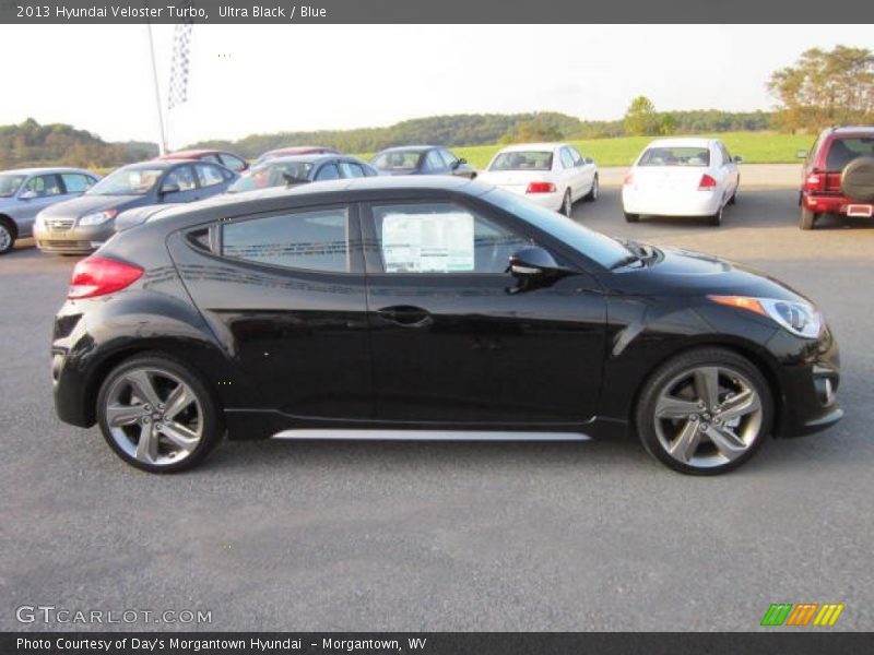 Ultra Black / Blue 2013 Hyundai Veloster Turbo