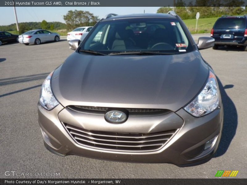 Chai Bronze / Black 2013 Hyundai Tucson GLS AWD
