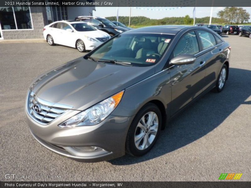 Harbor Gray Metallic / Gray 2013 Hyundai Sonata Limited