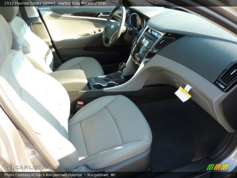 Harbor Gray Metallic / Gray 2013 Hyundai Sonata Limited